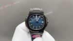 Patek Philippe Nautilus Swiss 9015 Movement 316L Steel Blue Face Watch 40mm 